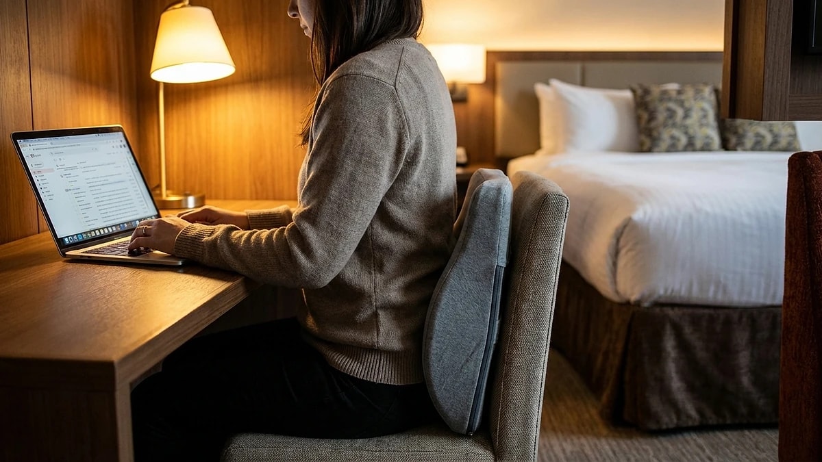 Hotel workspace setup