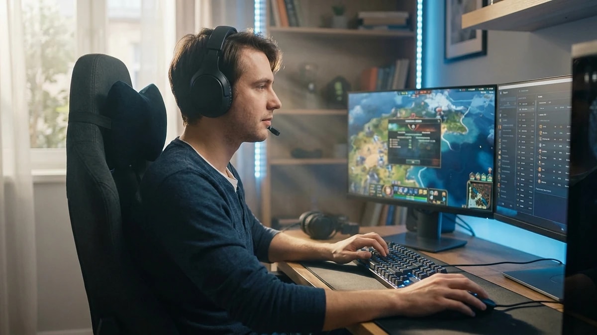 Gaming chair baseline setup