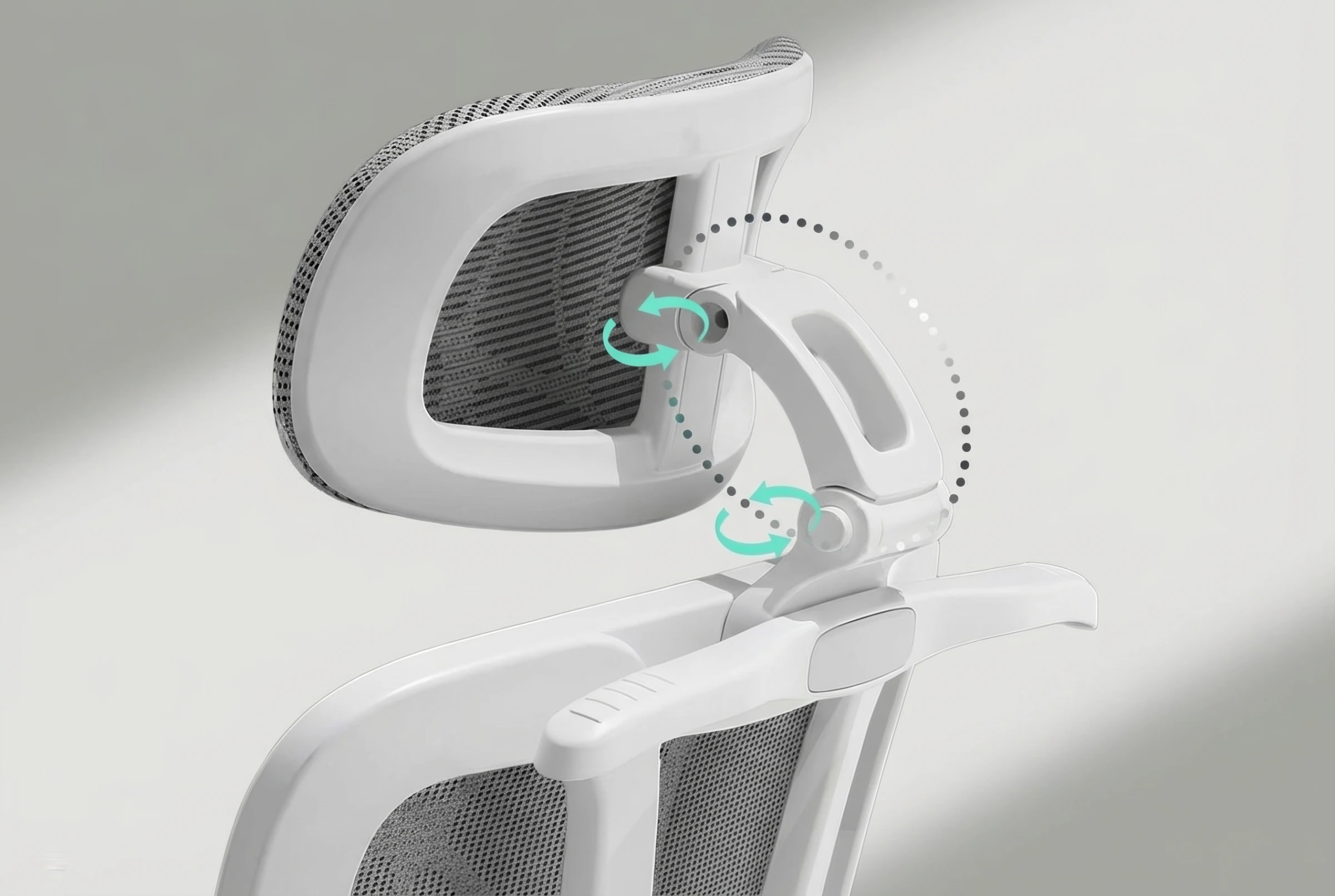 3D headrest adjustment diagram