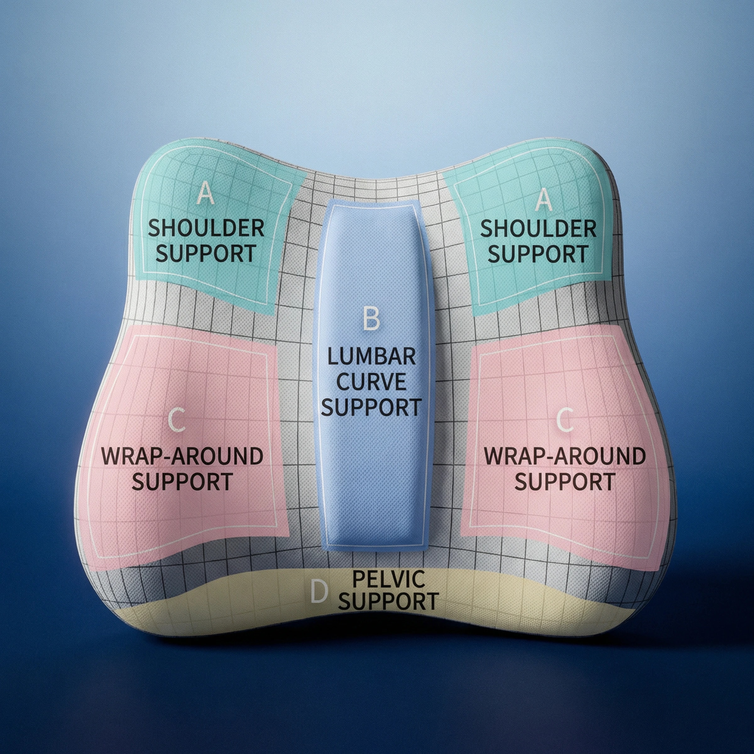 Hollowed pressure relief zone detail