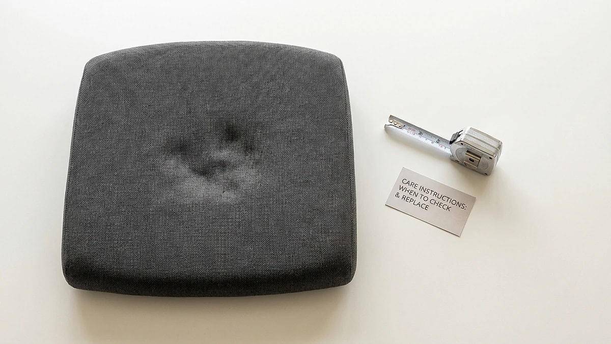 Cushion care and replacement schedule