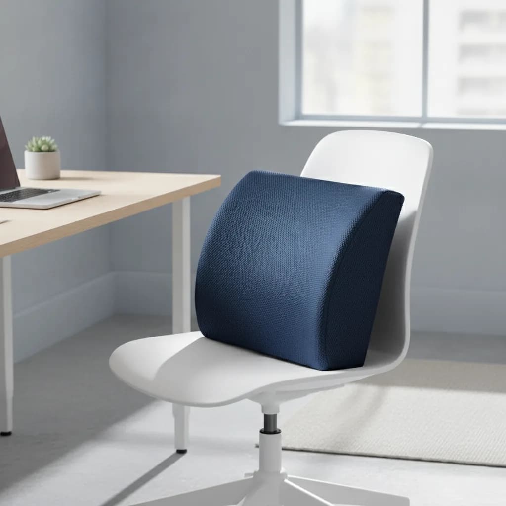 Person easing their lower back after long hours of sitting